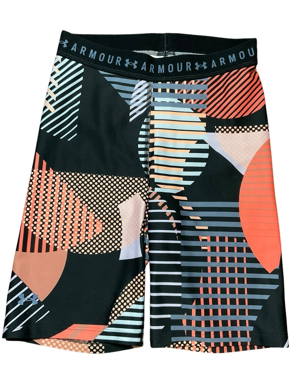 Under Armour Multicolor Geometric Athletic Shorts Size Small